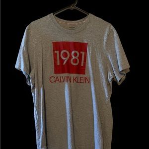 Large Calvin Klein 1981 Print Tee